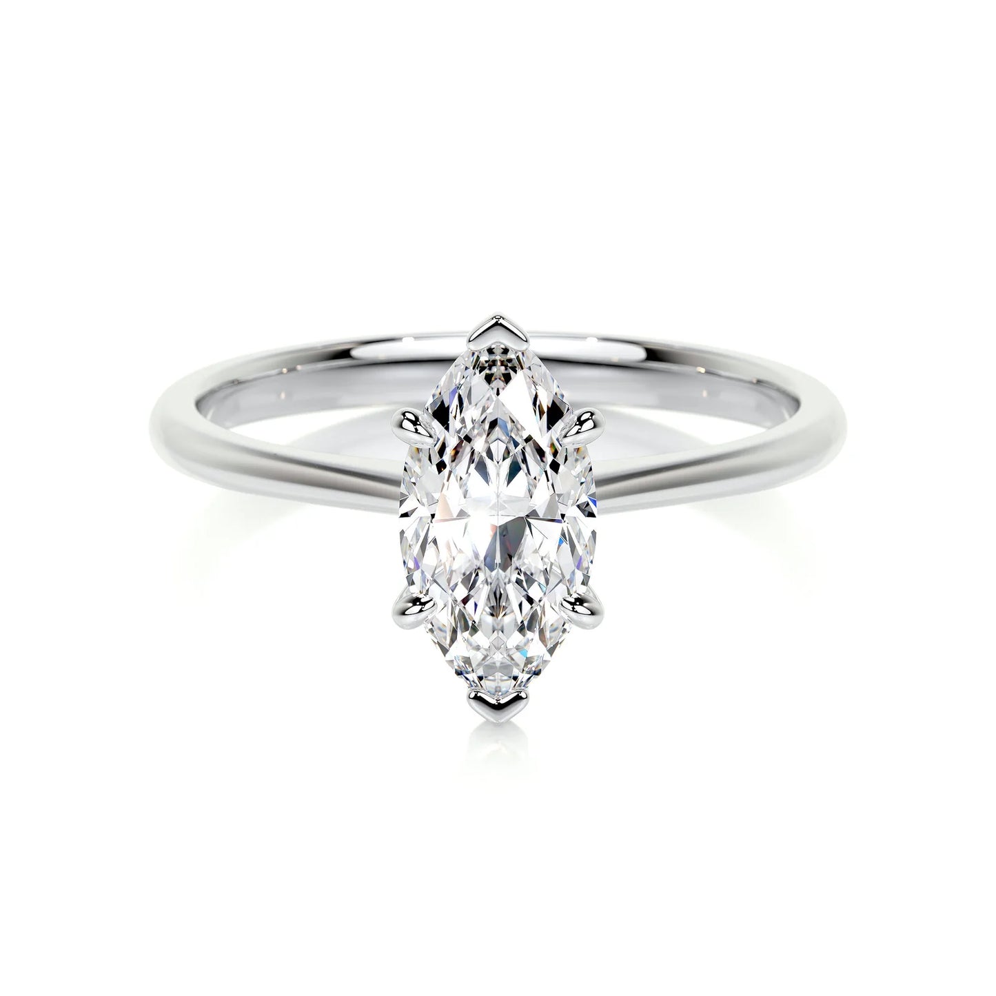 Diamond Marquise Solitaire Engagement Ring