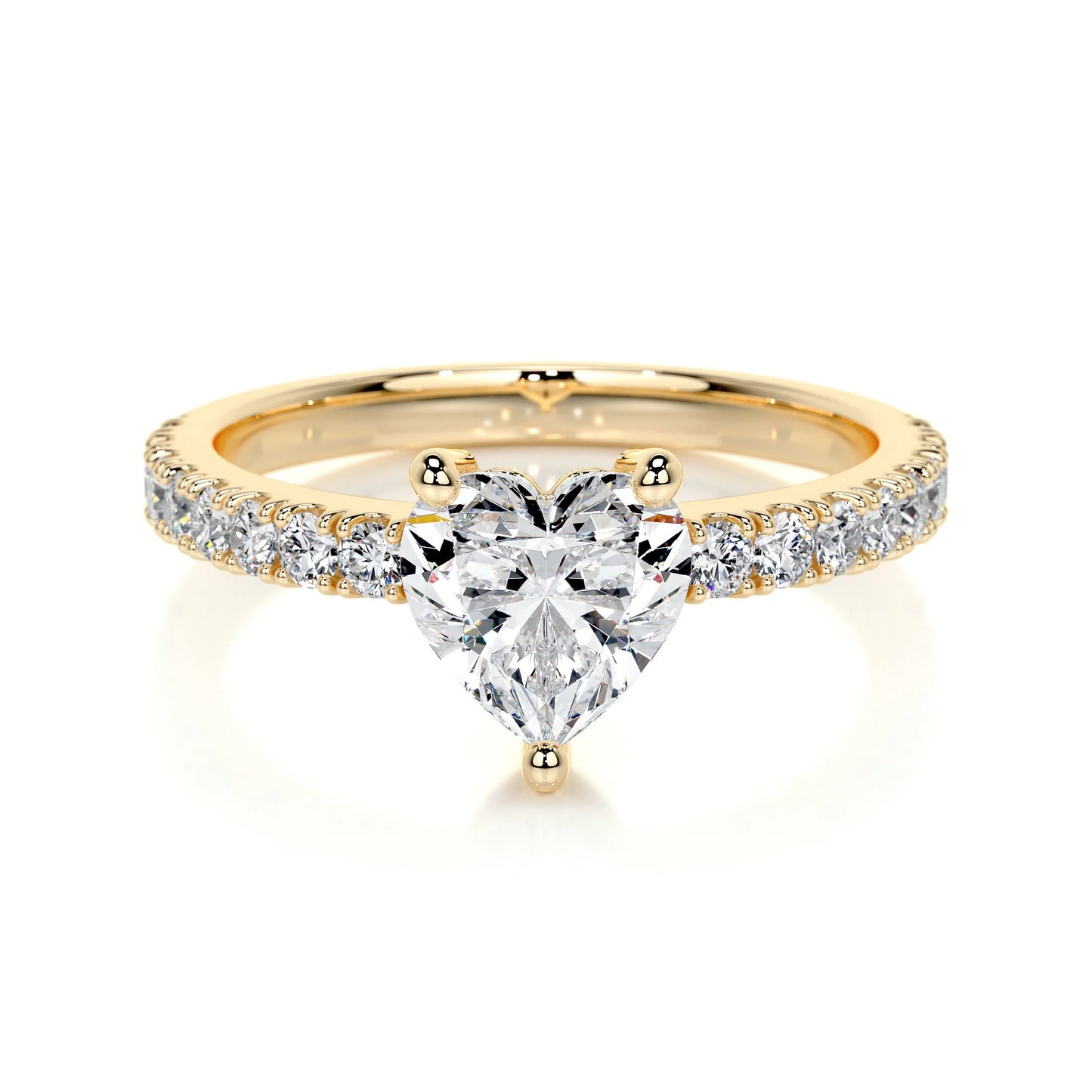 Diamond Heart Engagement Ring
