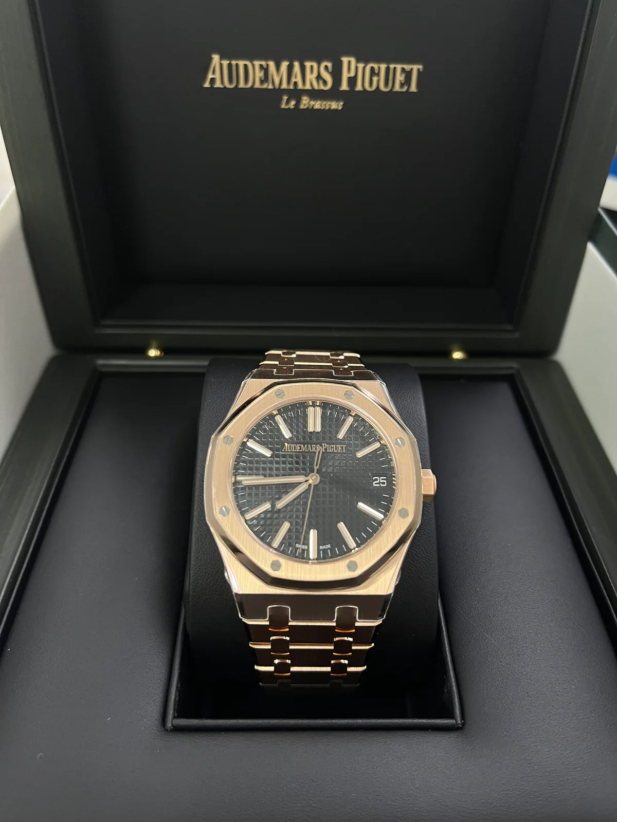 Audemars Piguet Royal Oak Rose Gold 41mm New 2023 Black Dial