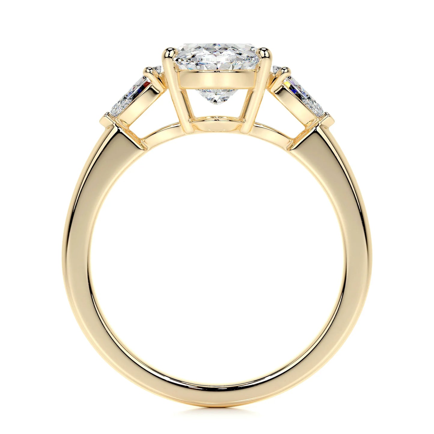 Diamond Oval and Pear Engagement Ring