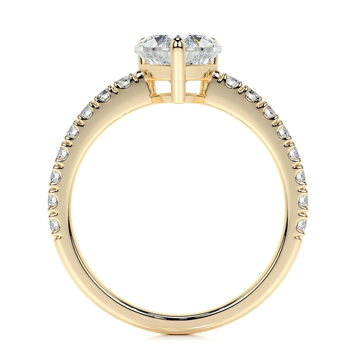 Diamond Heart Engagement Ring