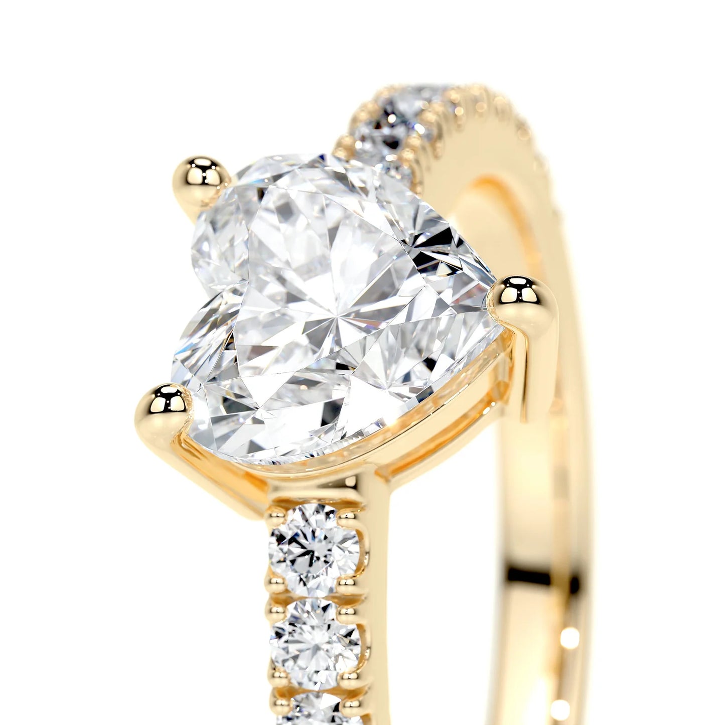 Diamond Heart Engagement Ring