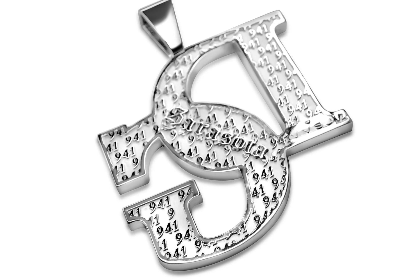 Diamond 'DG' Initial Pendant