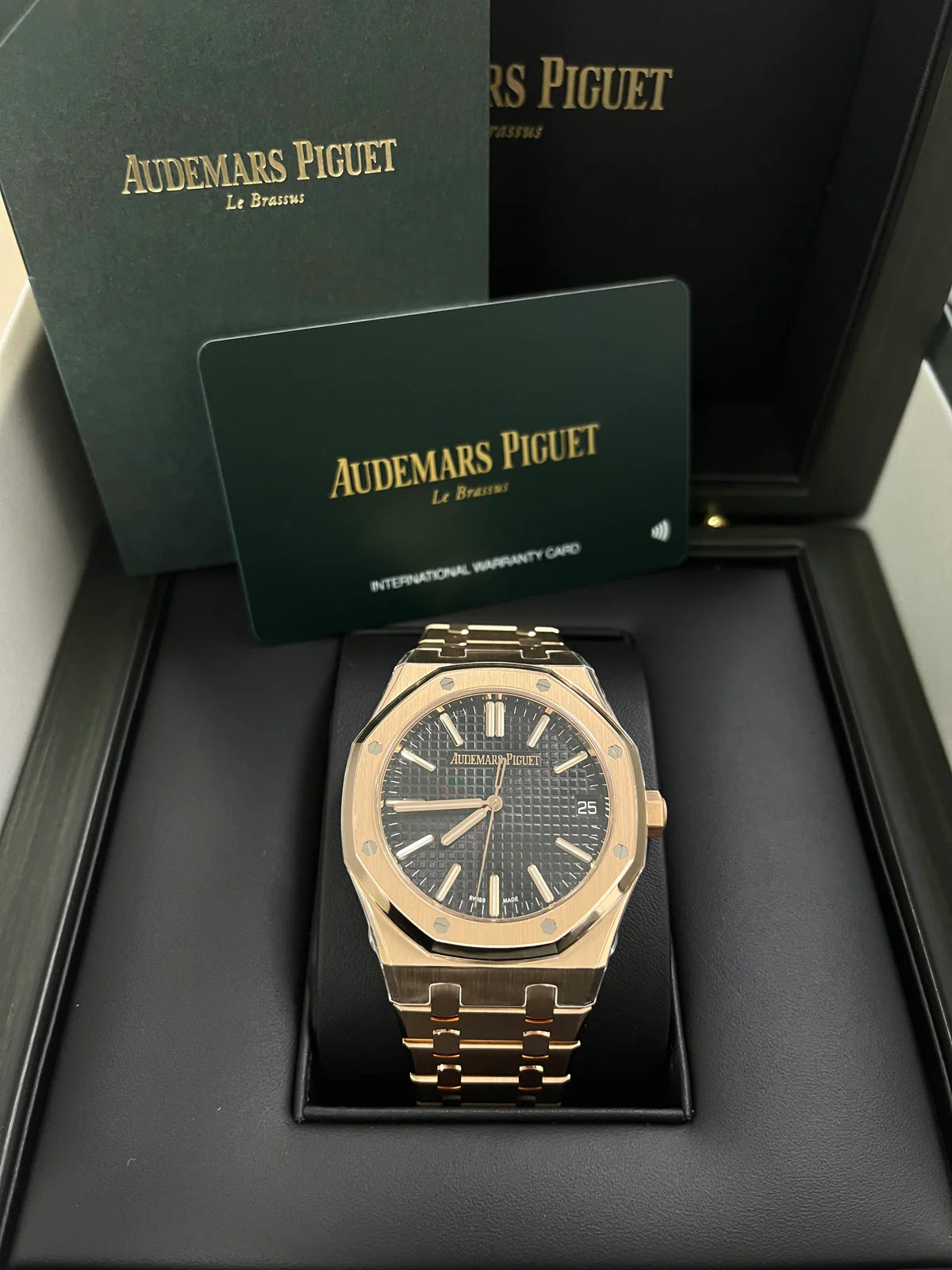 Audemars Piguet Royal Oak Rose Gold 41mm New 2023 Black Dial