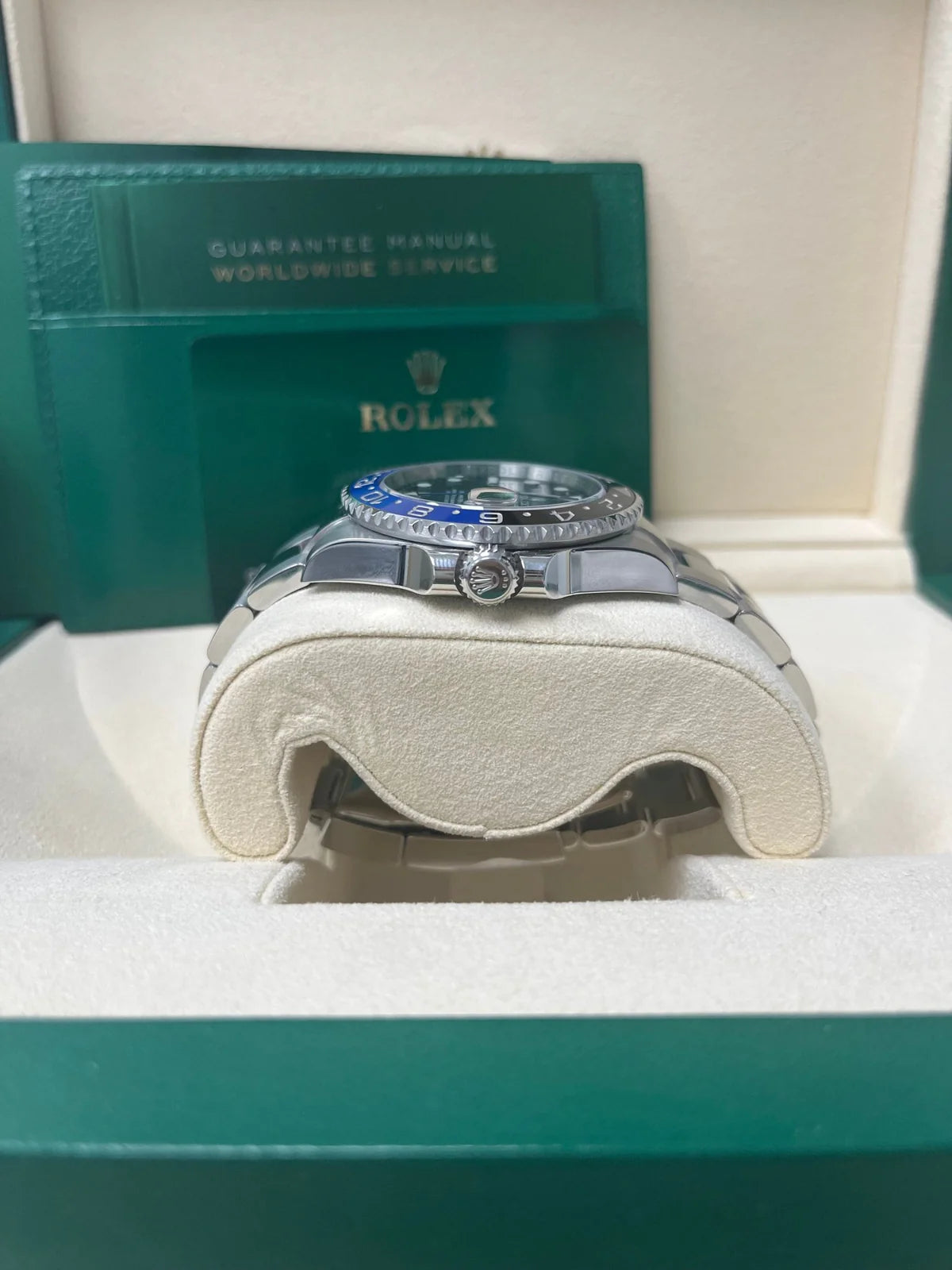 Rolex GMT-Master II 40 Watch - Black and Blue Batman Bezel - Black Dial - Oyster Bracelet (Ref# 126710BLNR)