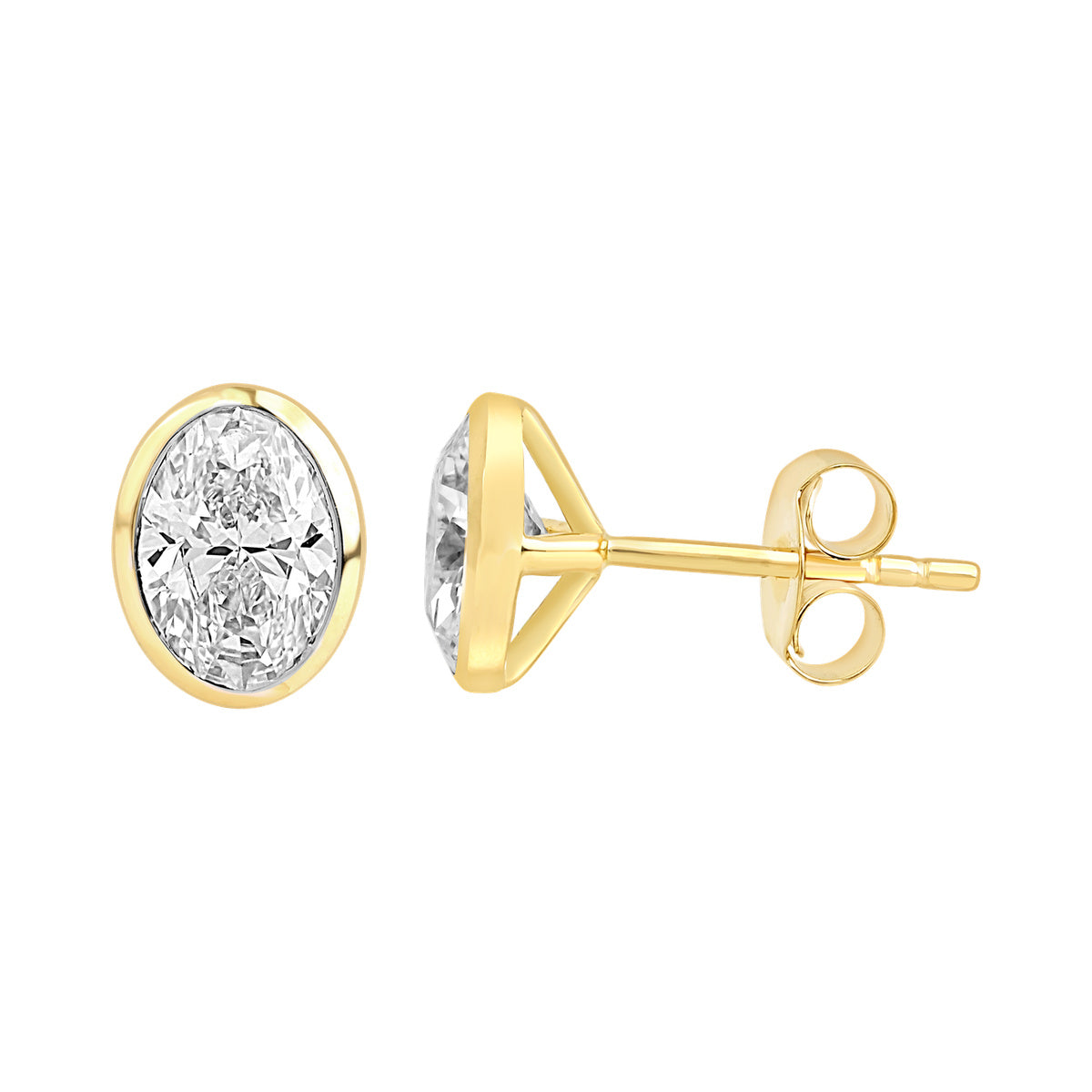 Oval Bezel Studs — authentic catalog photograph on white
