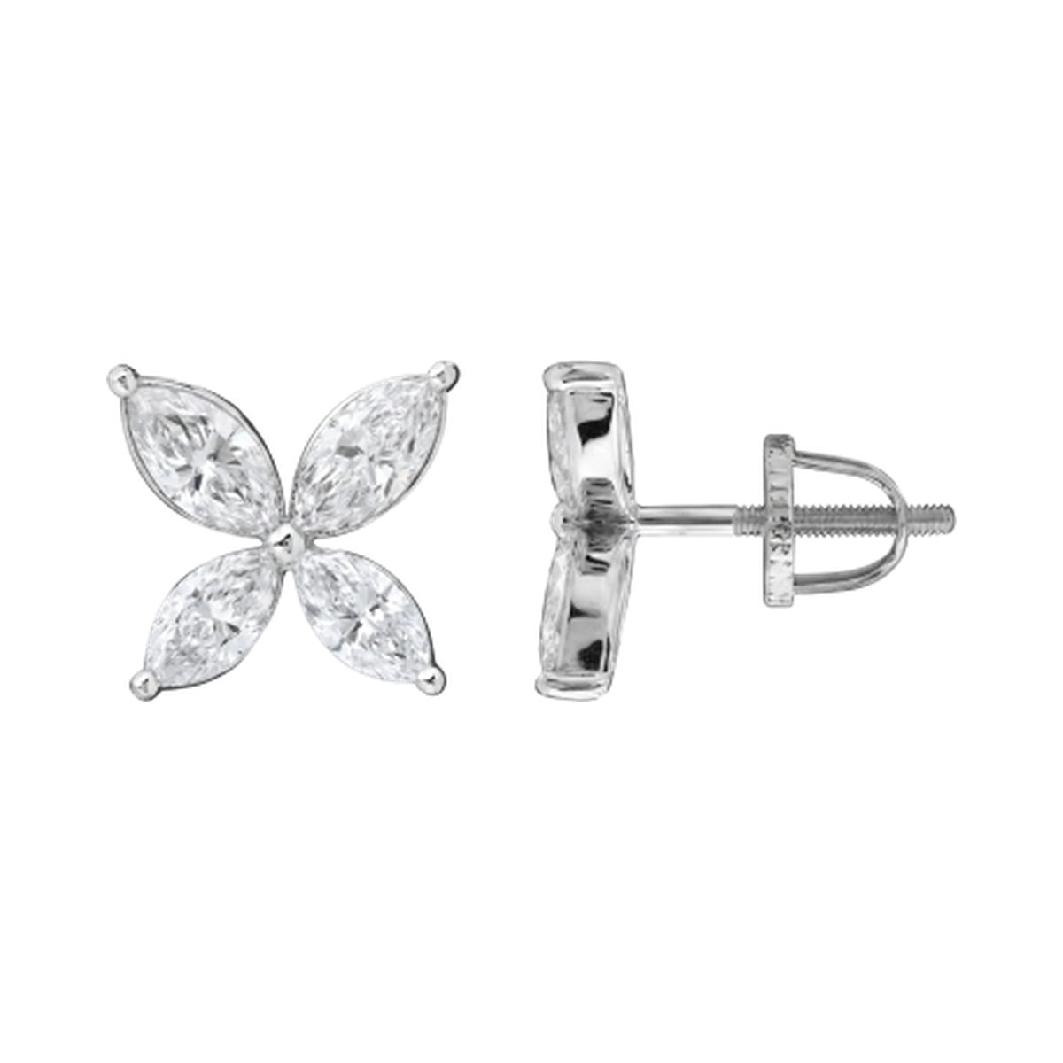 Four-Petal Studs — authentic catalog photograph on white