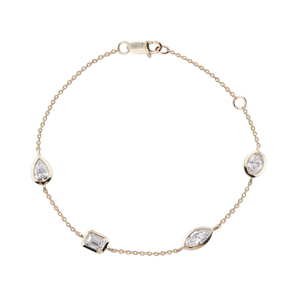 Mixed-Shape Station Bracelet — authentic catalog photograph on white