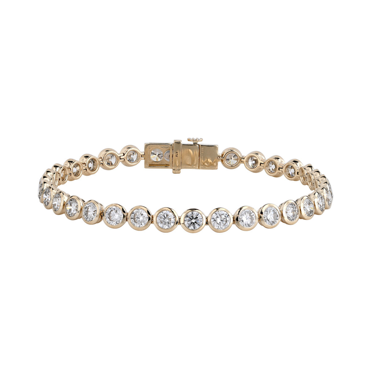 Round Bezel Tennis Bracelet — authentic catalog photograph on white