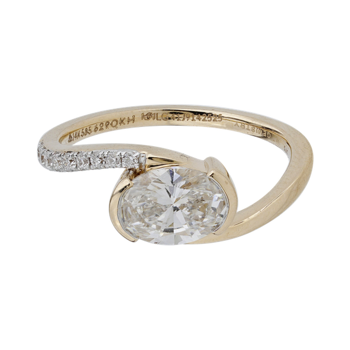 Round Wrap Solitaire Ring — authentic catalog photograph on white
