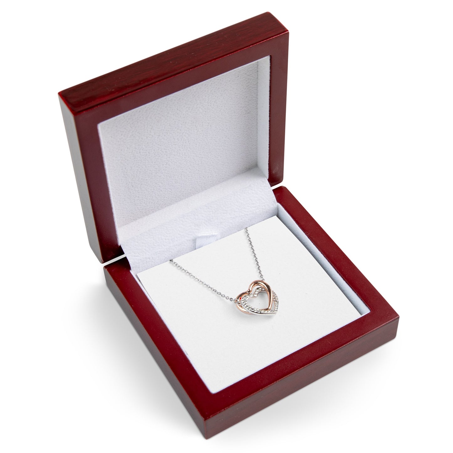 Diamond Twin Hearts Necklace