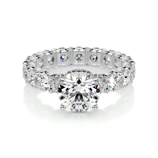 Diamond Round Eternity Engagement Ring