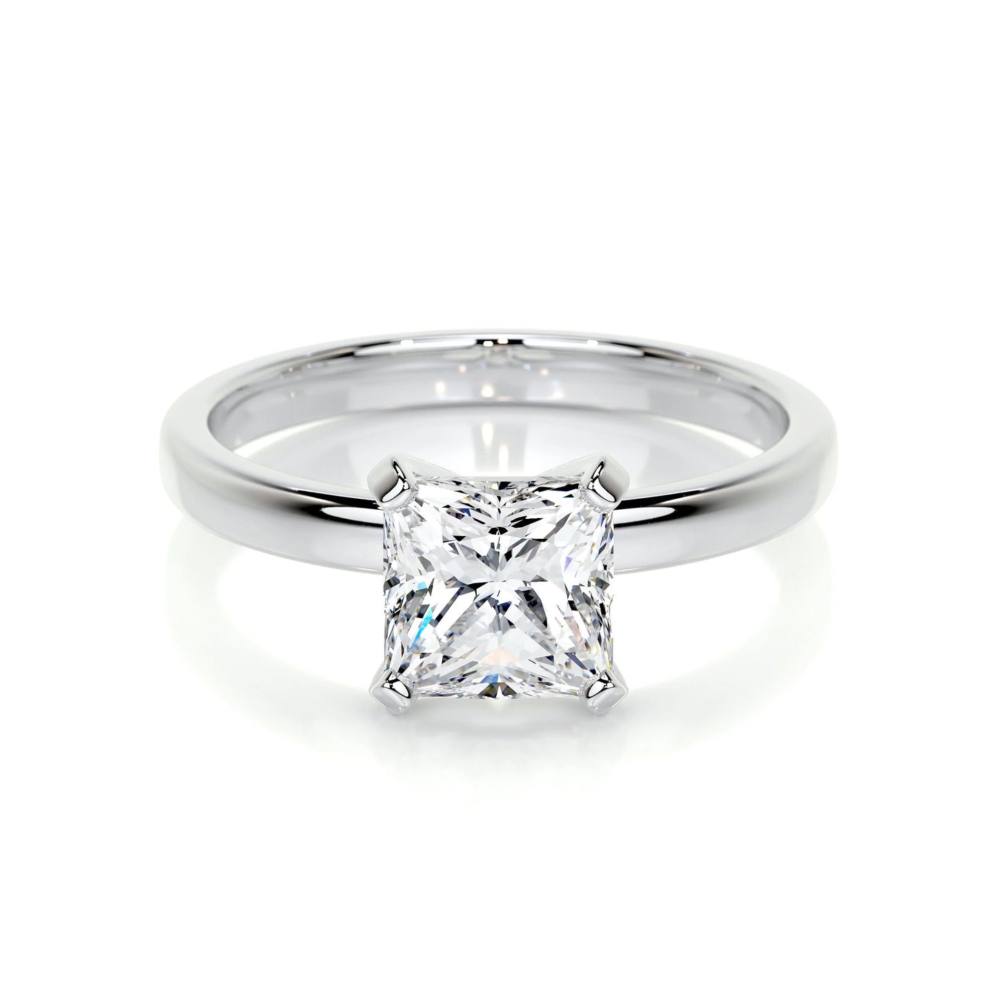 Diamond Princess Solitaire Engagement Ring