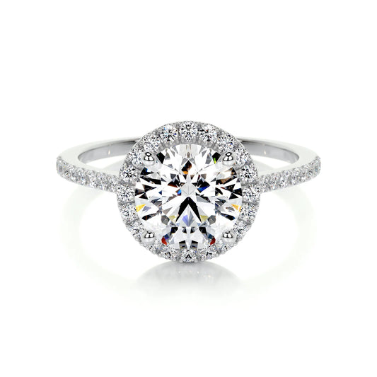 Diamond Round Halo Engagement Ring