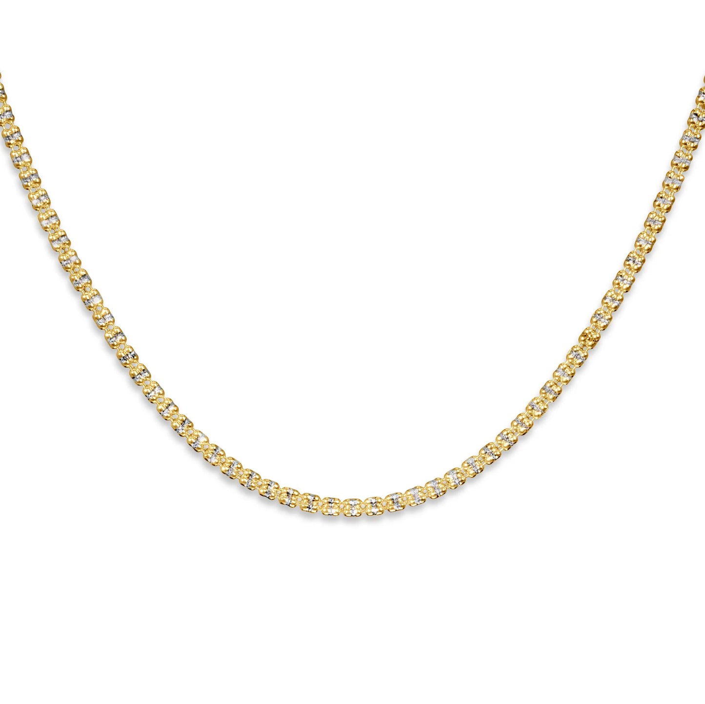 14KT Ice Link Chain 2.5mm