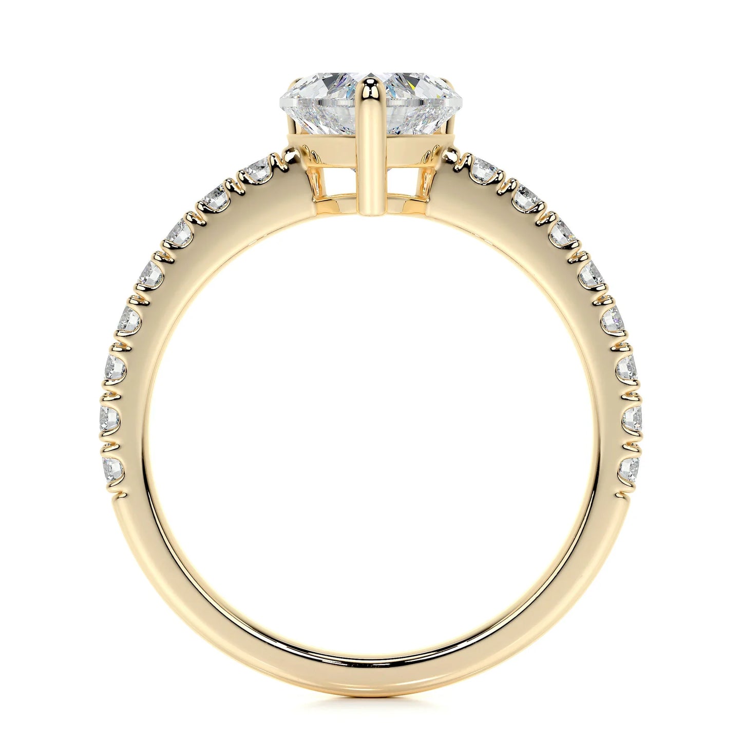 Diamond Heart Engagement Ring