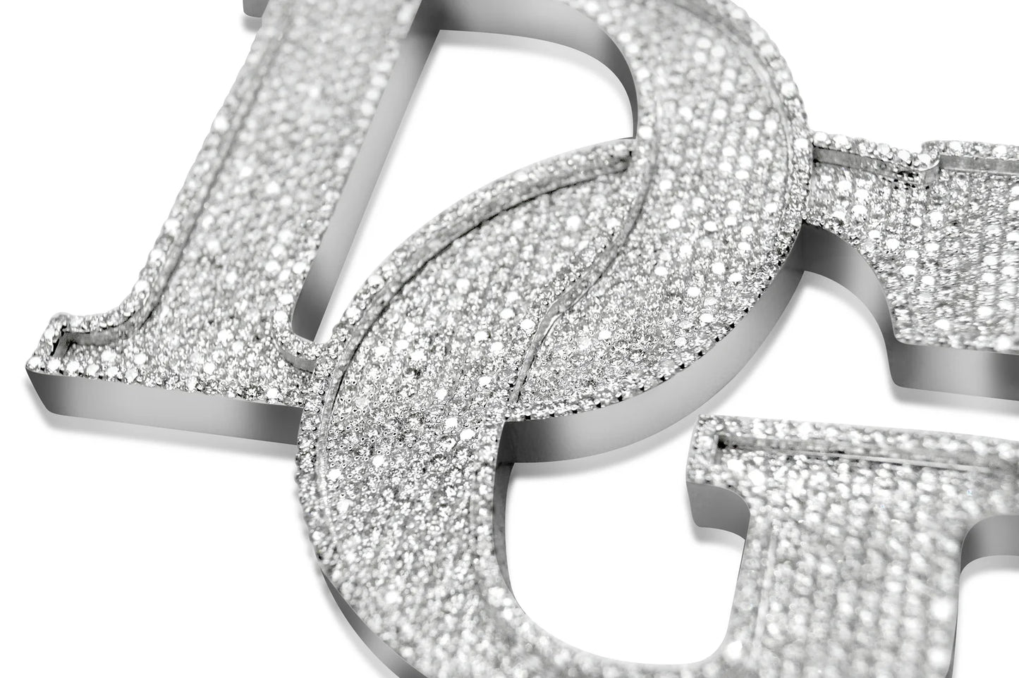 Diamond 'DG' Initial Pendant