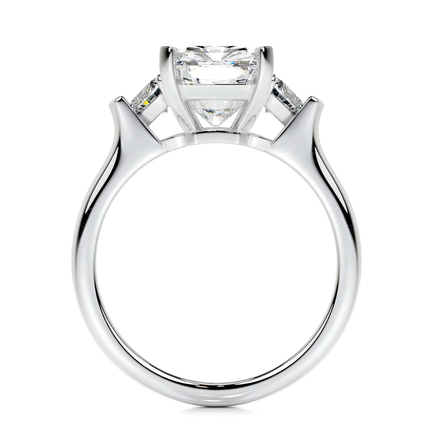 Diamond Radiant & Pear Engagement Ring