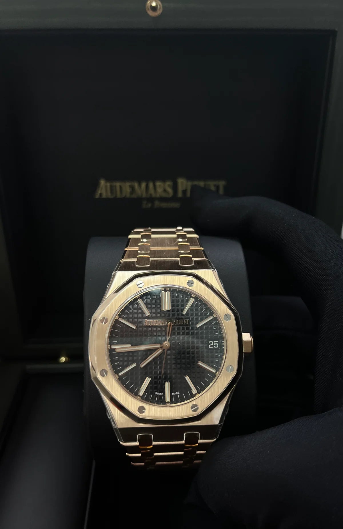 Audemars Piguet Royal Oak Rose Gold 41mm New 2023 Black Dial