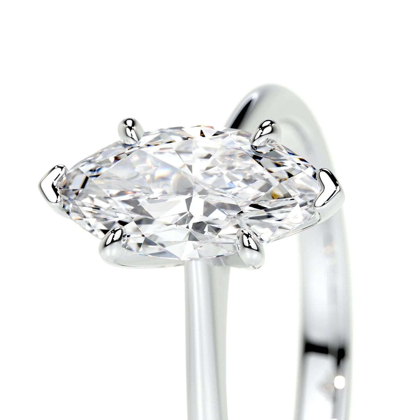 Diamond Marquise Solitaire Engagement Ring