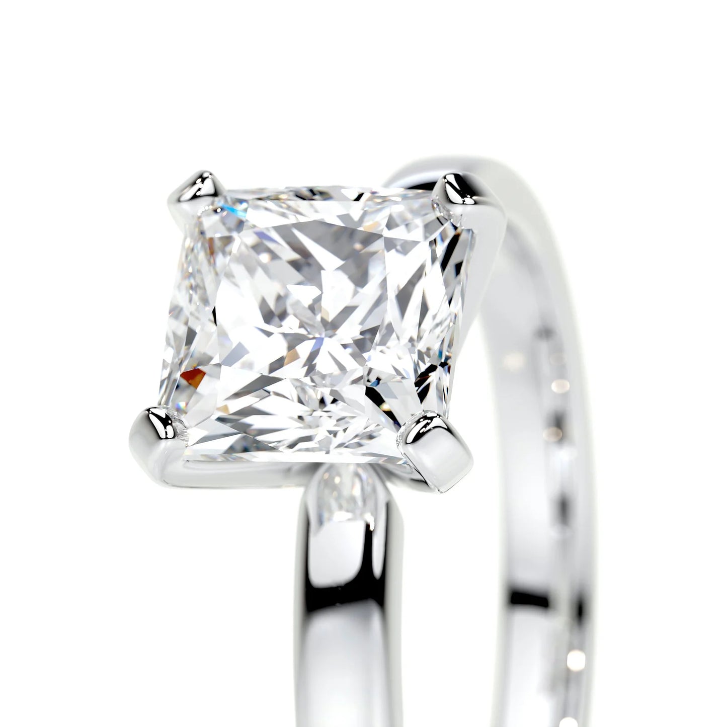 Diamond Princess Solitaire Engagement Ring