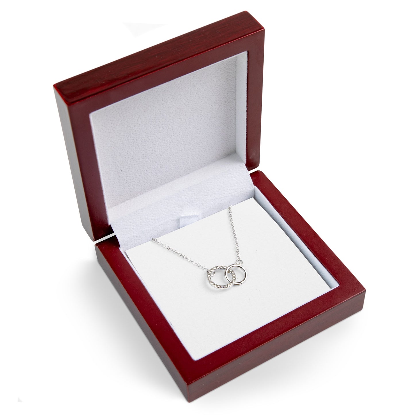 Diamond Interlocking Circles Necklace