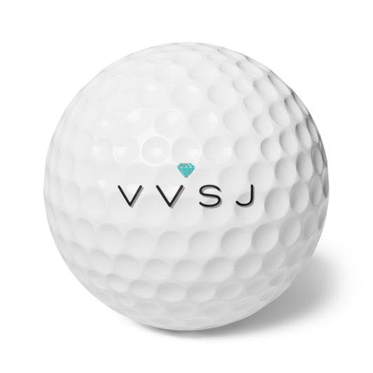 VVSJ Logo Golf Balls, 6pcs