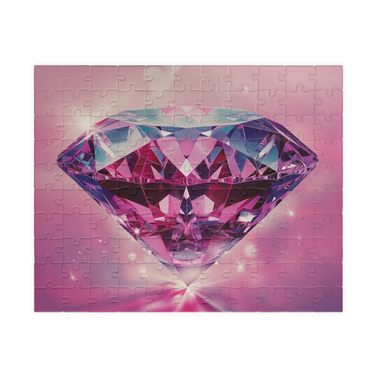 Glowing Pink Diamond Puzzle (110 pc)