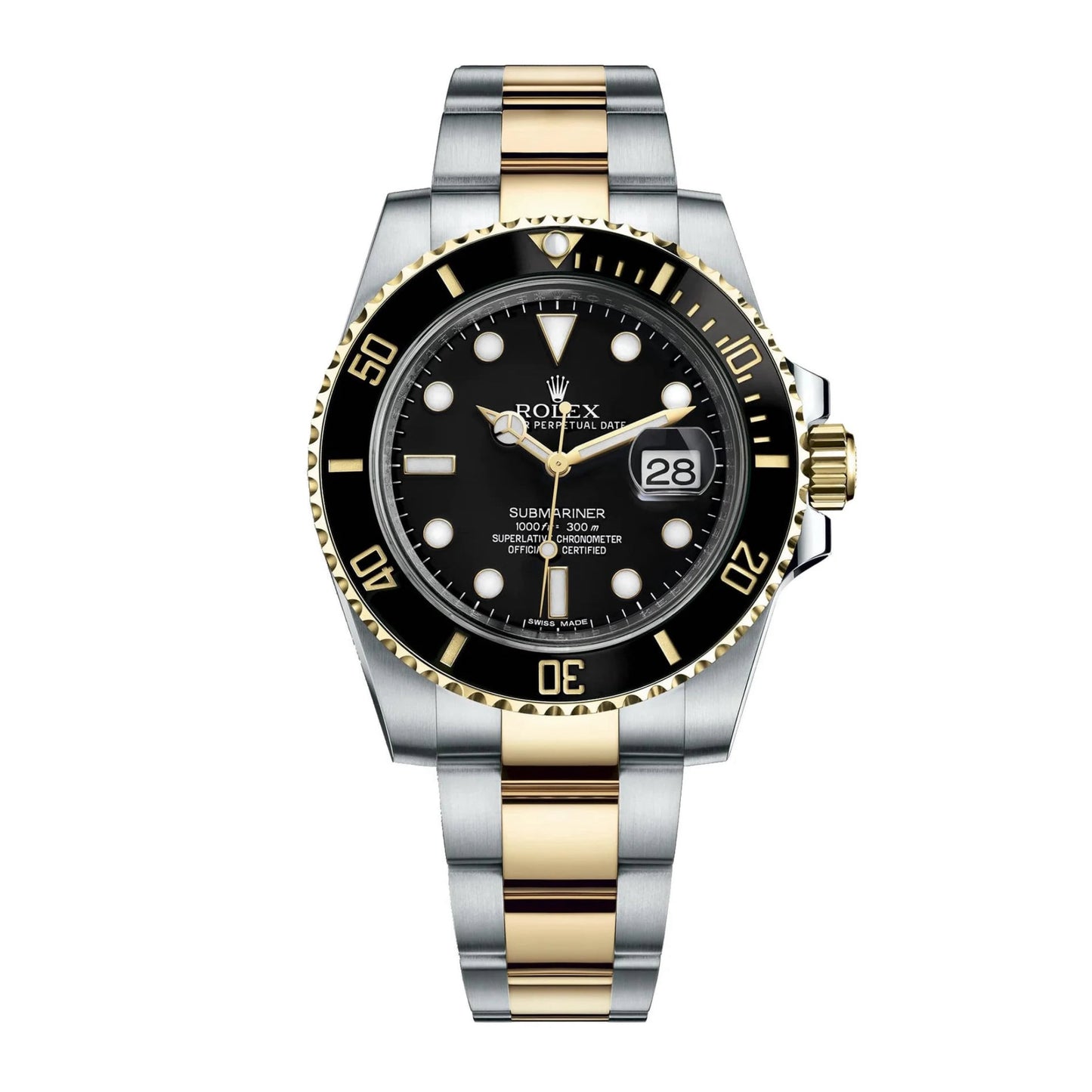 Rolex Submariner Two-Tone Stainless Steel & Yellow Gold - Black Dial Ceramic Bezel (Ref# 126613LN)