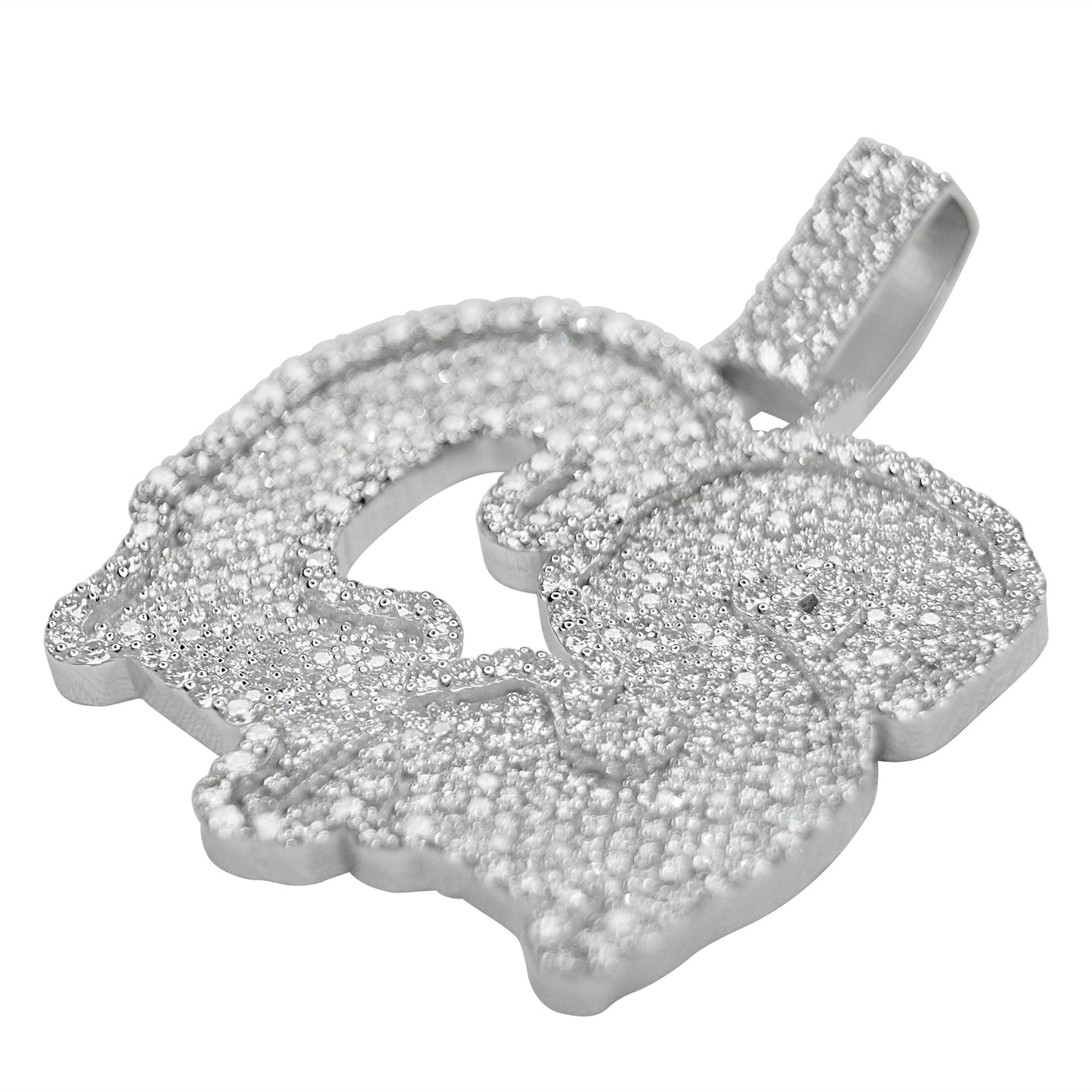 Diamond 'CS' Logo Pendant