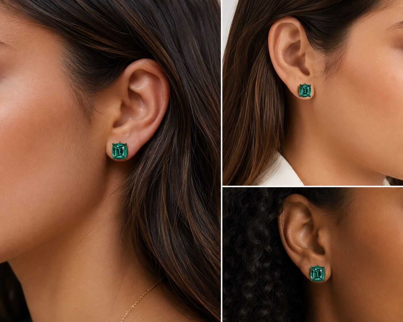 Lagoon Tourmaline Cushion Stud Earrings 17.85ctw
