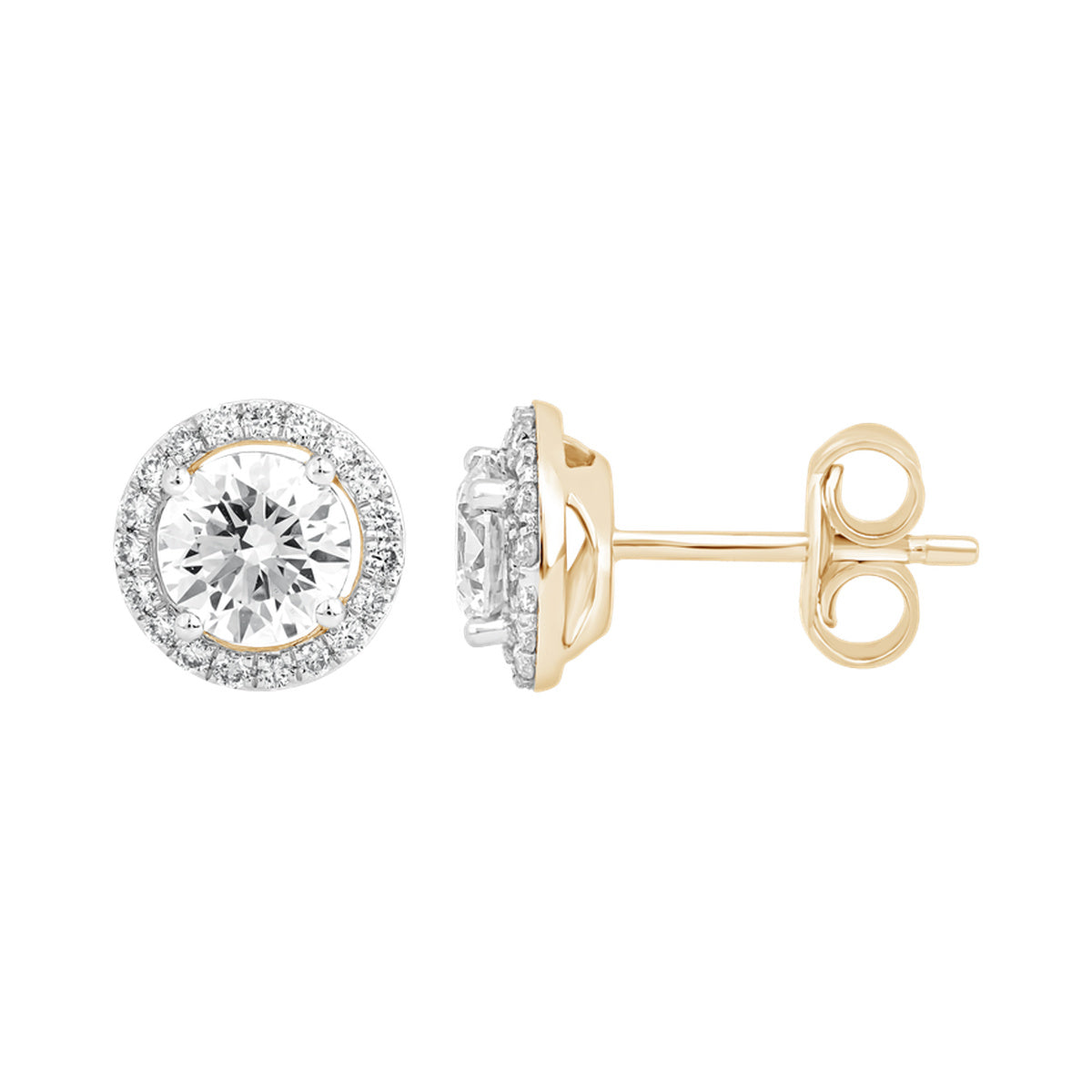 Round Prong Studs — authentic catalog photograph on white
