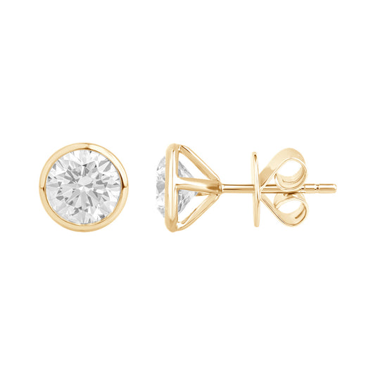 Round Bezel Studs — authentic catalog photograph on white