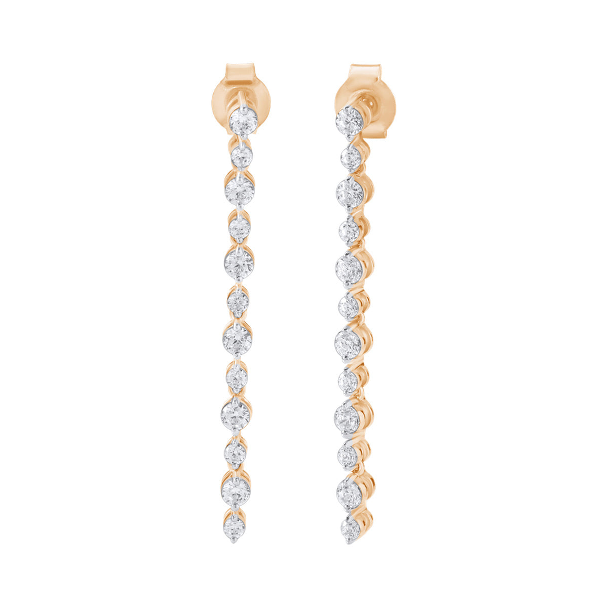 Round Line Drop Earrings — authentic catalog photograph on white