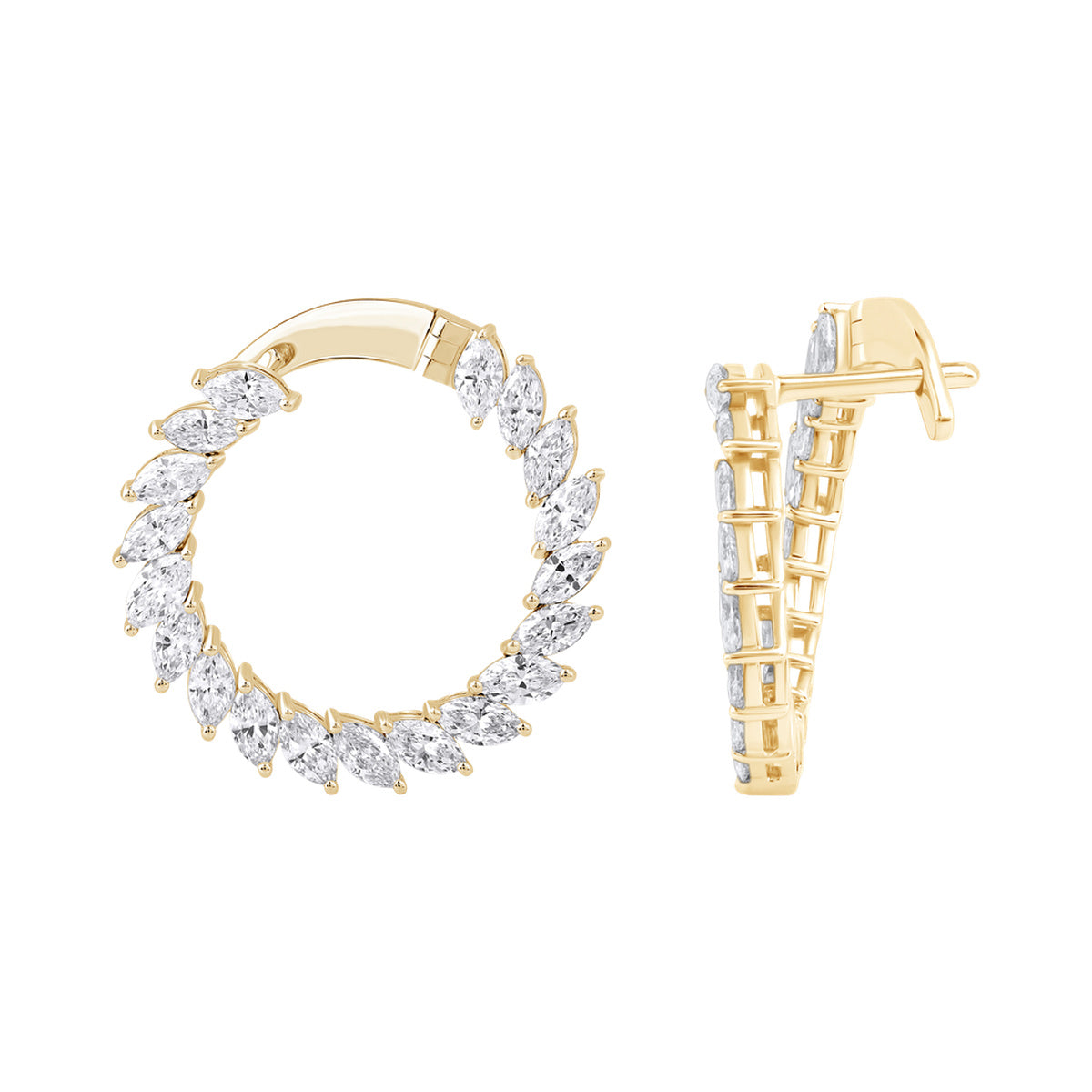 Marquise Wreath Earrings — authentic catalog photograph on white