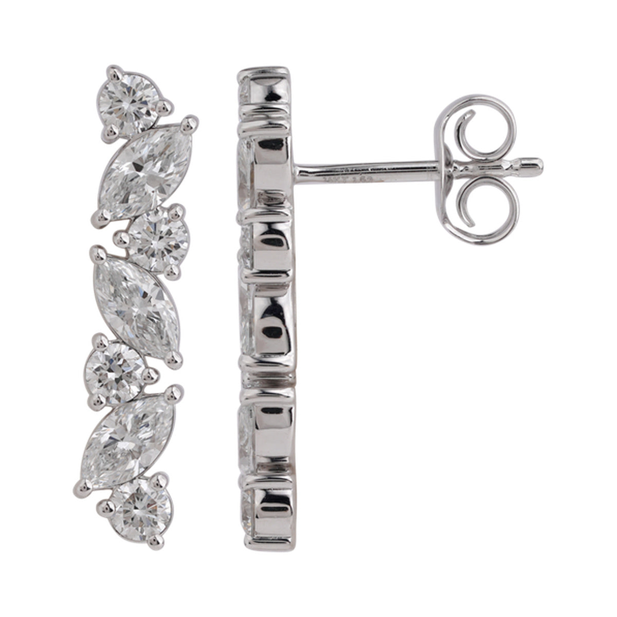 Marquise Vine Studs — authentic catalog photograph on white