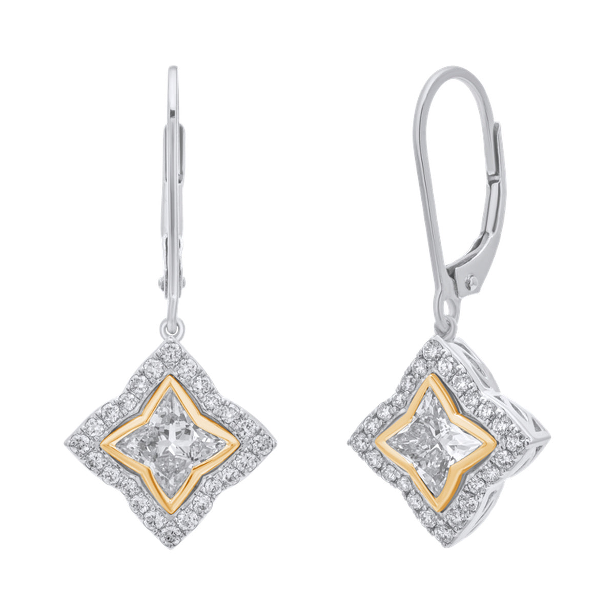 Kite Halo Drop Earrings — authentic catalog photograph on white