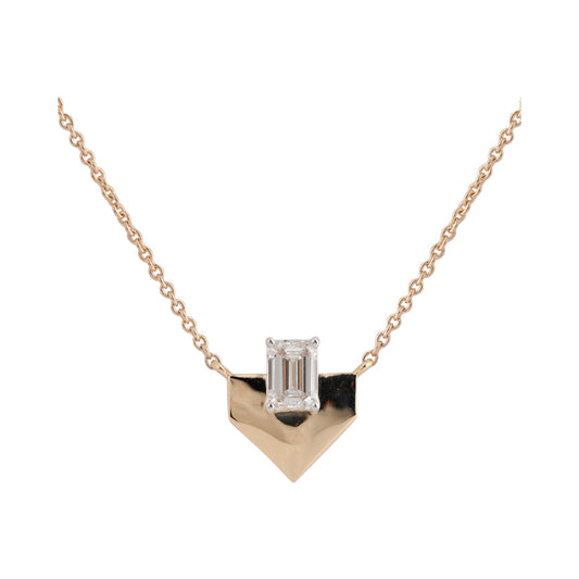Baguette Chevron Pendant — authentic catalog photograph on white