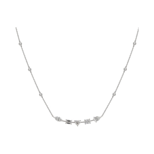 Mixed-Shape Station Necklace — authentic catalog photograph on white