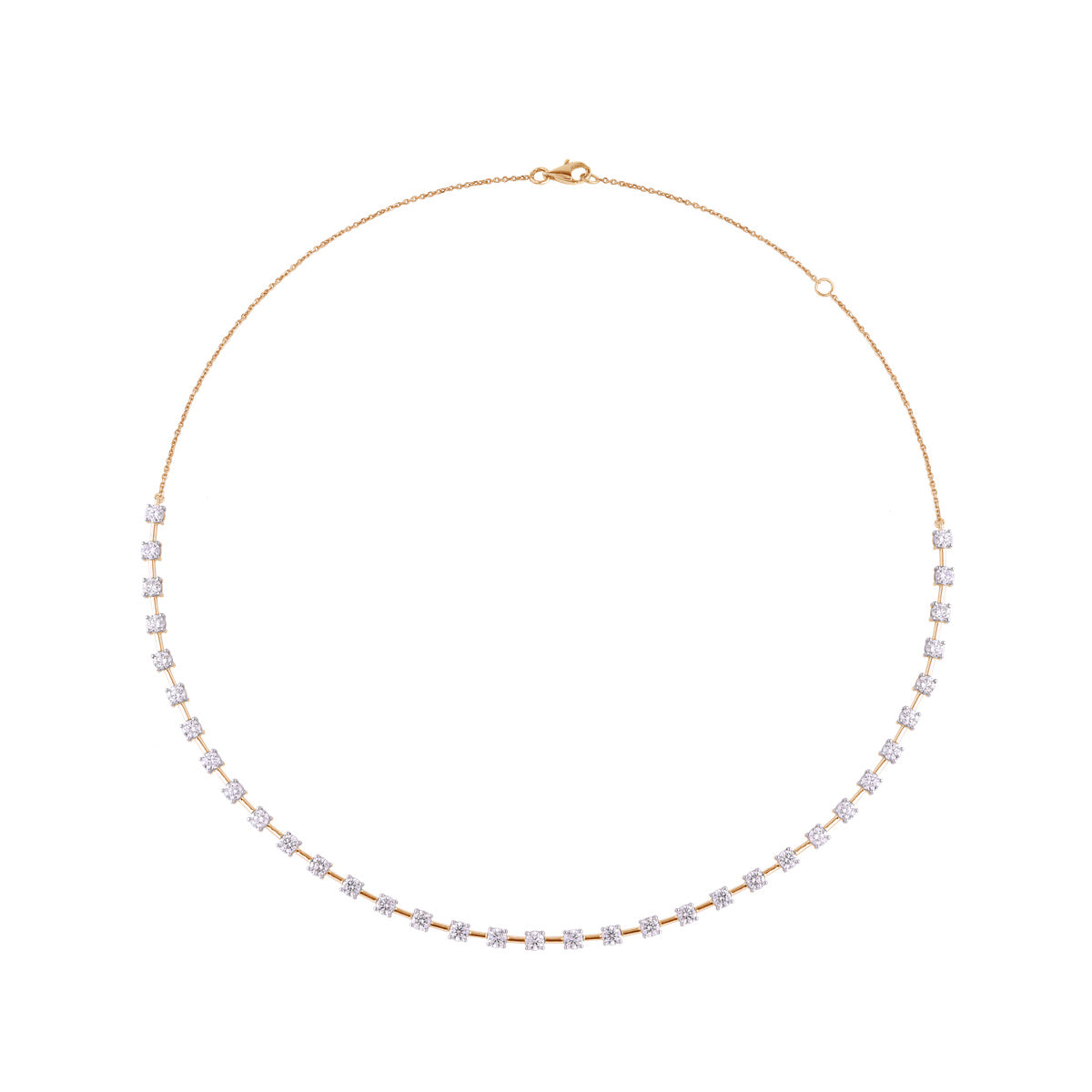 Square Station Collar Necklace — authentic catalog photograph on white