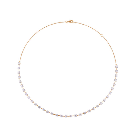 Square Station Collar Necklace — authentic catalog photograph on white