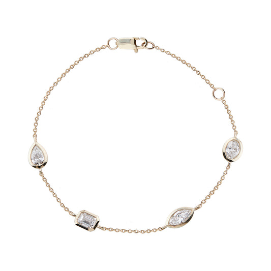 Mixed-Shape Station Bracelet — authentic catalog photograph on white