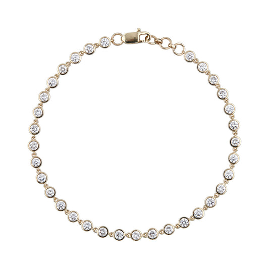 Round Bezel Line Bracelet — authentic catalog photograph on white
