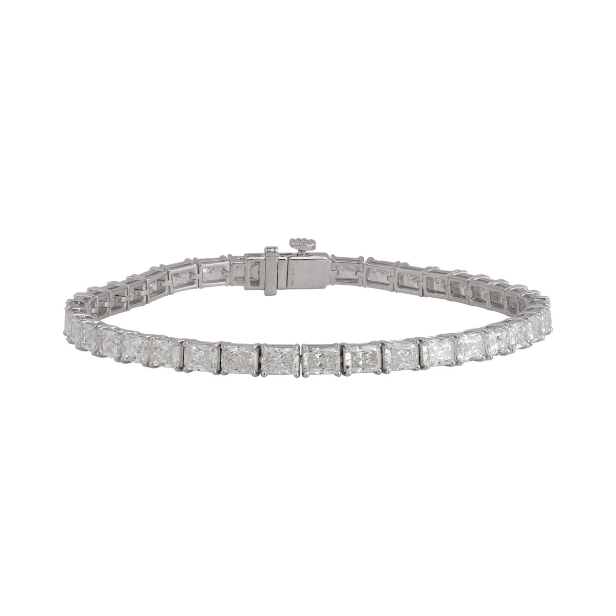 Square Prong Tennis Bracelet — authentic catalog photograph on white