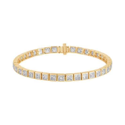 Square Bezel Tennis Bracelet — authentic catalog photograph on white