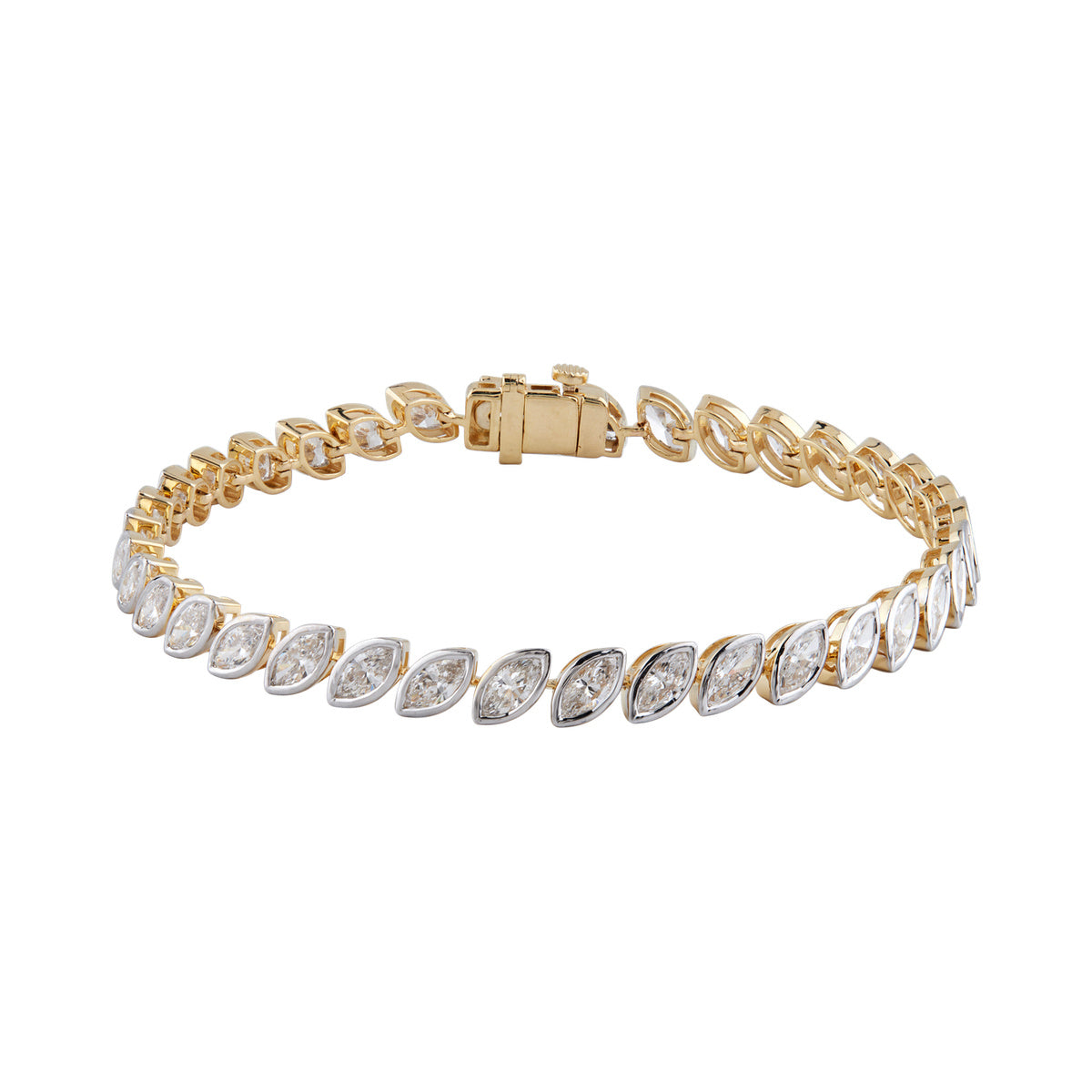 Marquise Bezel Tennis Bracelet — authentic catalog photograph on white