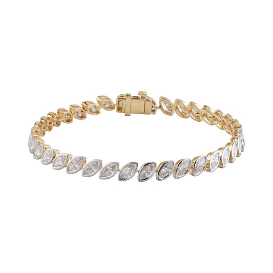 Marquise Bezel Tennis Bracelet — authentic catalog photograph on white