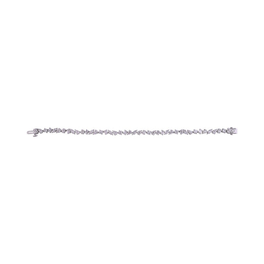 Marquise and Round Line Bracelet — authentic catalog photograph on white