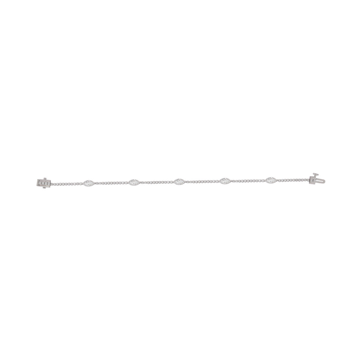 Mixed-Shape Fine Link Bracelet — authentic catalog photograph on white