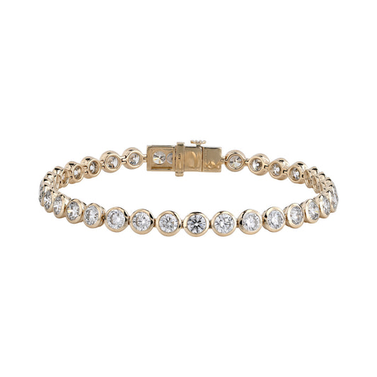 Round Bezel Tennis Bracelet — authentic catalog photograph on white